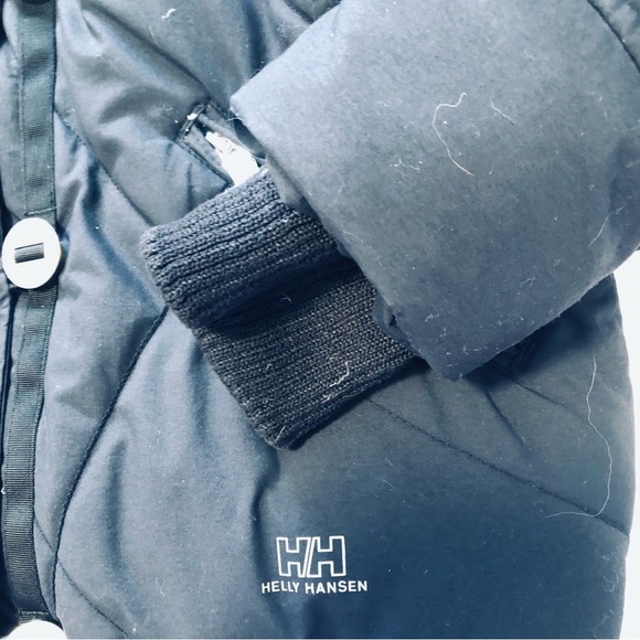 Helly Hansen Small Down Filled Bomber Ski Jacket Black Crop - Picture 7 of 15